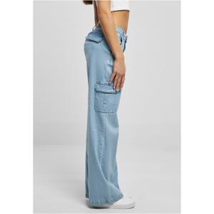 Trousers cargo droit taille haute en denim femme Urban Classics image-6