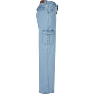 Trousers cargo droit taille haute en denim grandes tailles femme Urban Classics image-6