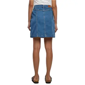 Minirock aus Bio-Jeans mit Stretchanteil, geknöpft, Frau Urban Classics image-6