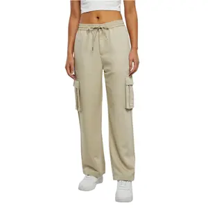 Trousers cargo jambe large femme Urban Classics Vicose image-0
