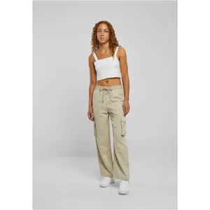 Trousers cargo jambe large femme Urban Classics Vicose image-1