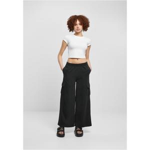 Pants cargo high waist wide leg Urban Classics Terry image-1