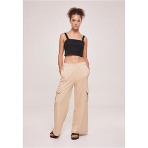 Hose cargo taille haute à jambe large Damen grandes tailles Urban Classics Terry image-1