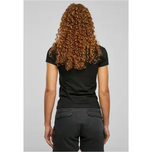 T-Shirt Damen Urban Classics Organic Asymmetric Neckline image-2