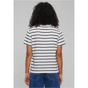 T-shirt boxy às riscas para mulher Urban Classics image-4