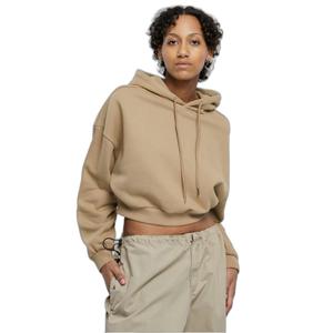 Women's crop hoodie large sizes Urban Classics image-1