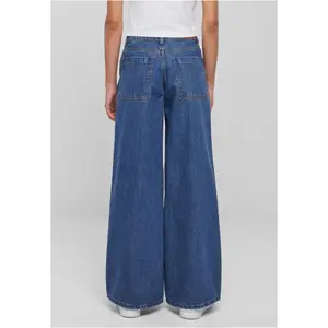Women's mid-rise wide-leg jeans Urban Classics image-4