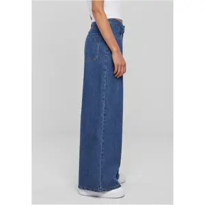 Women's mid-rise wide-leg jeans Urban Classics image-6