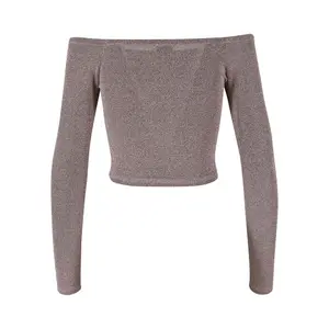 Langarm-Pullover mit Pailletten und freien Schultern, Damen Urban Classics image-3