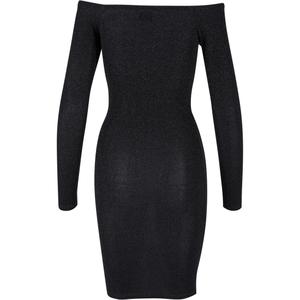 Vestido jersey de manga larga y hombros descubiertos Urban Classics image-1