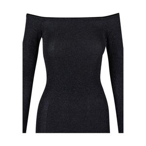 Vestido jersey de manga larga y hombros descubiertos Urban Classics image-2