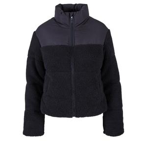 tb6147-00825-kort-fleece-for-kvinnor-urban-classics-svart-svart