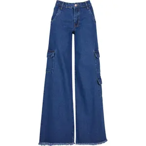Women's mid-rise cargo jeans Urban Classics image-0
