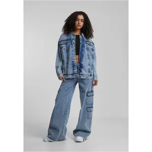 Pantalones cargo vaqueros de mujer Urban Classics Mid Waist image-2