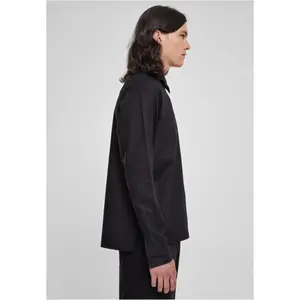 Chemise demi-fermeture éclair coton et lin Urban Classics image-6