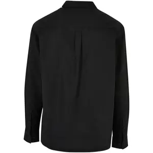 Chemise demi-fermeture éclair coton et lin Urban Classics image-1