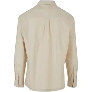 Chemise demi-fermeture éclair coton et lin Urban Classics image-1