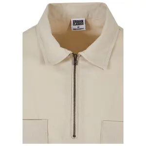 Chemise demi-fermeture éclair coton et lin Urban Classics image-2