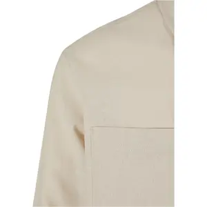 Chemise demi-fermeture éclair coton et lin Urban Classics image-3