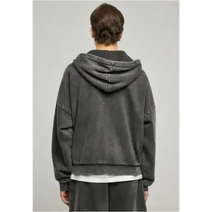 Sweatshirt à capuche zippé grandes tailles Urban Classics 90's Heavy Sand Washed image-1