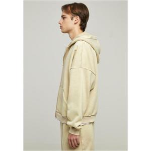 Hoodie with zipper large sizes Urban Classics 90's Heavy Sand Washed image-4