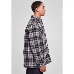 Quilted plaid overshirt Urban Classics image-5