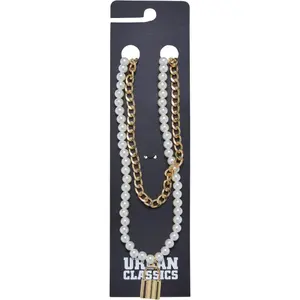 Women's necklace Urban Classics Padlock Pearl Layering image-1