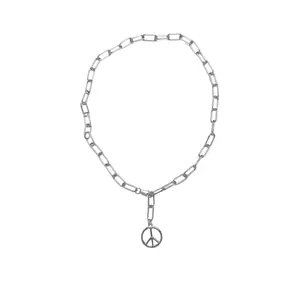 Collier chaine Y Urban Classics Peace Pendant image-0