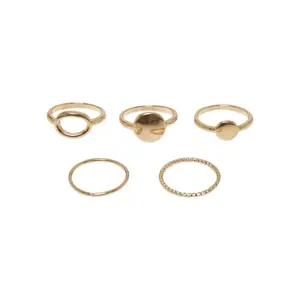 Women's stacking rings Urban Classics Basic (x5)