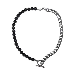 Austauschbare Halsketten mit Halbperlen Urban Classics (x2) image-2