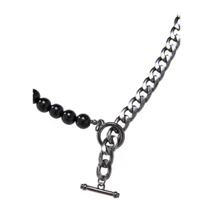 Austauschbare Halsketten mit Halbperlen Urban Classics (x2) image-3