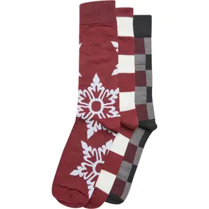 Football Socks Urban Classics Christmas Snowflakes (x3) image-0