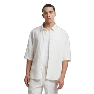 Hemd aus Baumwolle und Leinen Urban Classics Boxy image-1