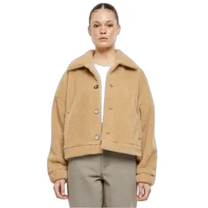 Women's crop fleece Urban Classics Sherpa image-0