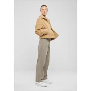 Women's crop fleece Urban Classics Sherpa image-4