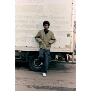 Thick tapered baggy cargo jeans in ounces Urban Classics image-0