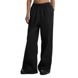 Pantalon en lin mélange femme Urban Classics Wide image-1