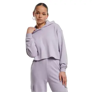 Sweatshirt à capuche oversize court femme Urban Classics image-1