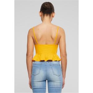 Tank top med flæser i præget piqué til kvinder Urban Classics image-4