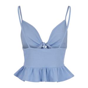 Tank top til kvinder Urban Classics Waffle Pique Ruffle image-3