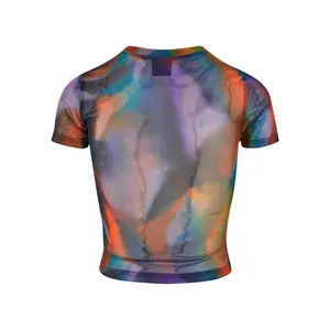 Women's mesh T-shirt Urban Classics AOP image-3