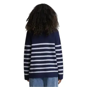Gestreifter Pullover, Damen Urban Classics Rib image-3