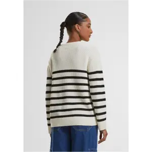 Gestreifter Pullover, Damen Urban Classics Rib image-3