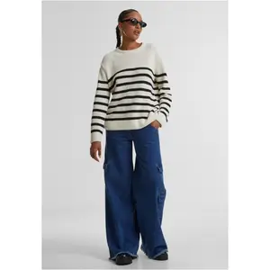 Gestreifter Pullover, Damen Urban Classics Rib image-4