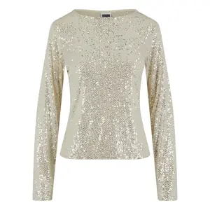 Damenbluse Urban Classics Sequins image-0
