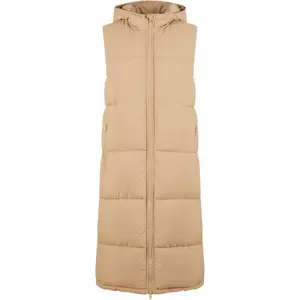 Lang jakke uden ærmer med hætte til kvinder Urban Classics image-0