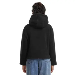 Short hooded fleece for women Urban Classics Sherpa image-4