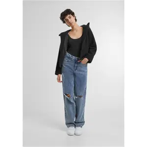 Short hooded fleece for women Urban Classics Sherpa image-1