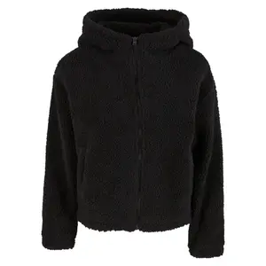 Short hooded fleece for women Urban Classics Sherpa image-0