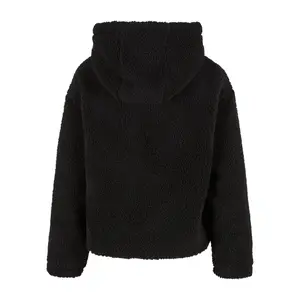 Short hooded fleece for women Urban Classics Sherpa image-3